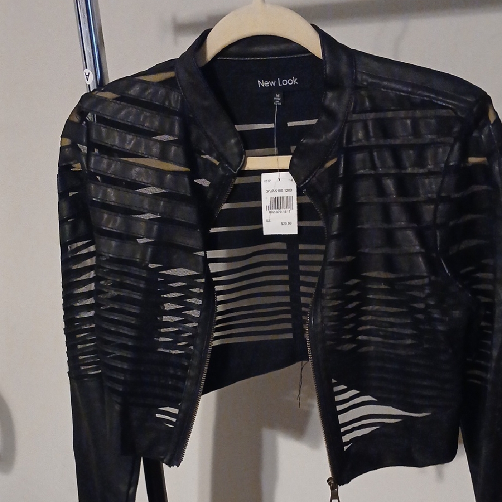 New Look Black Striped Women's Jacket
